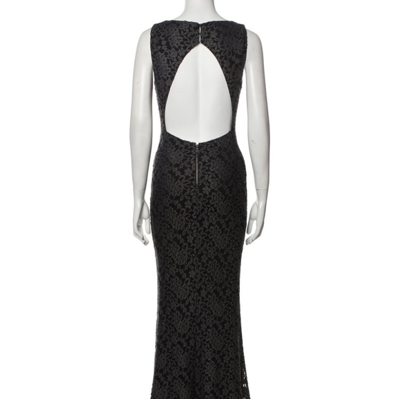 Alice + Olivia Navy Lace Maxi Dress - Picture 4 of 15